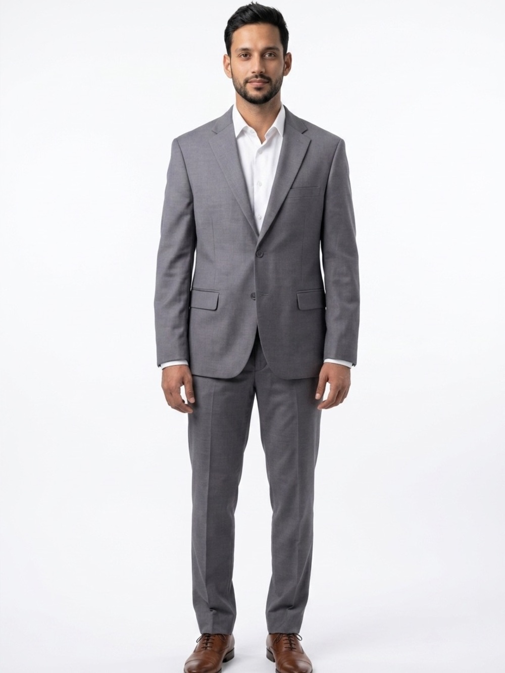 Tommy Hilfiger Light Gray Two-Button Sport Coat (Blazer)